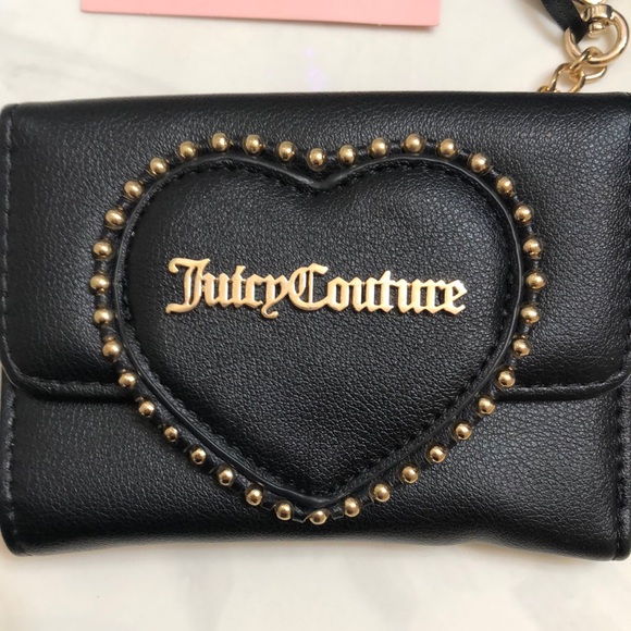 Juicy Couture Liquorice Love Never Dies Double Sided Trifold Wallet NWT - Picture 2 of 16